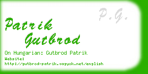 patrik gutbrod business card